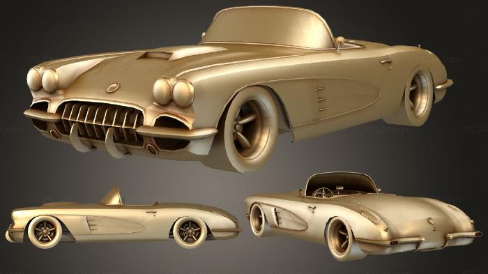 Автомобили и транспорт (Классический Автомобиль, CARS_3247) 3D модель для ЧПУ станка